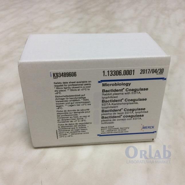 Bactident® Coagulase Rabbit plasma with EDTA, lyophilized 6 X 3 ML